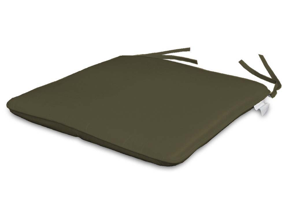 Par de cojines para asiento 28 x 28 cm color topo