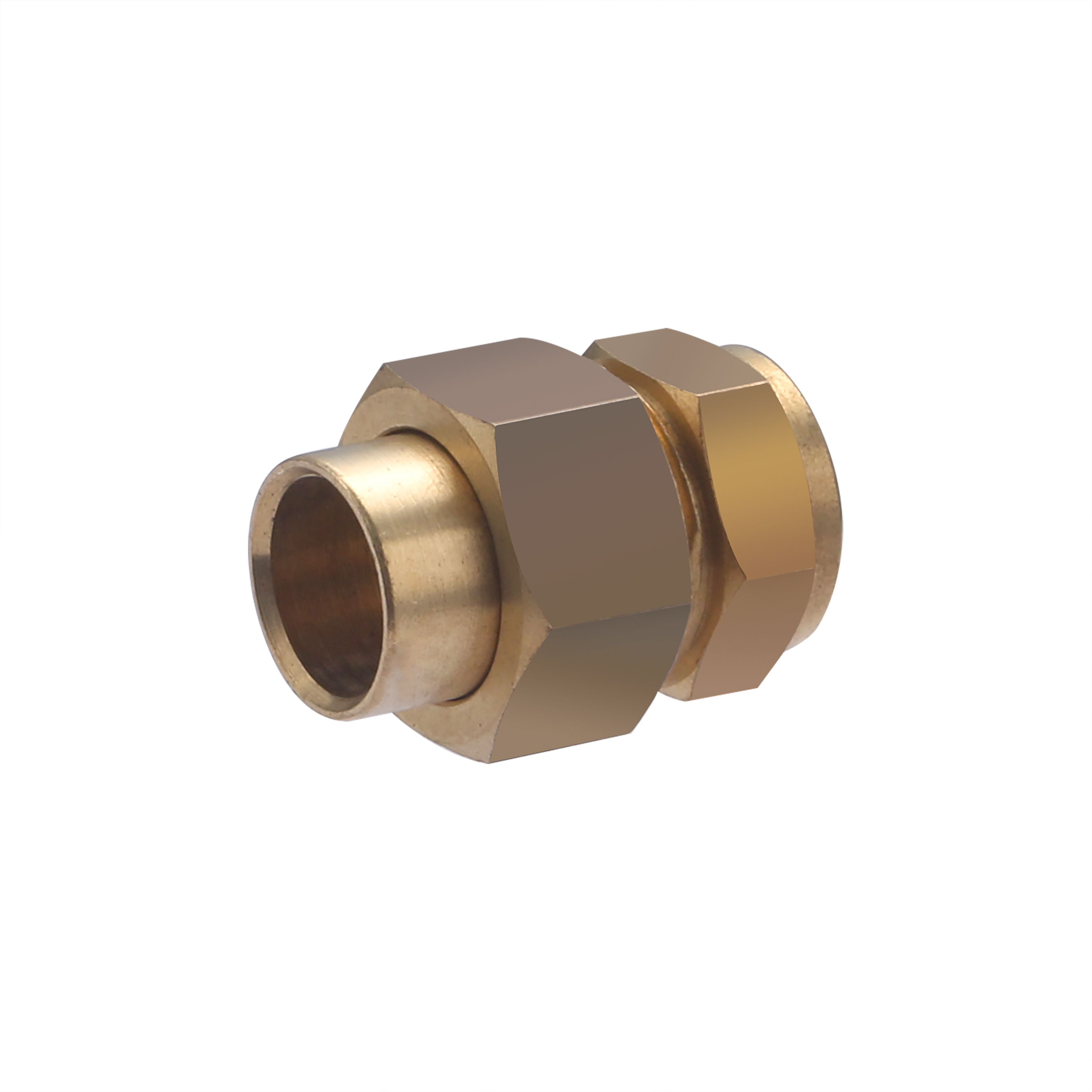 Conector esférico de latón para soldar ø14 - rosca hembra 3/8