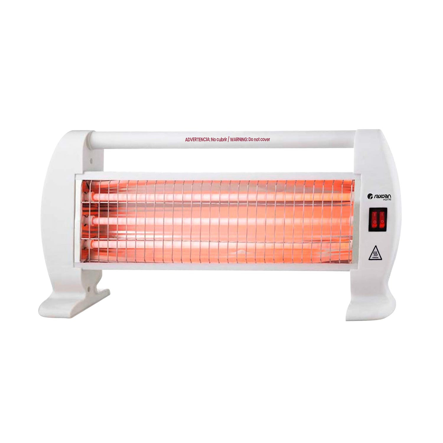 Estufa de cuarzo horizontal 1200w raydan home