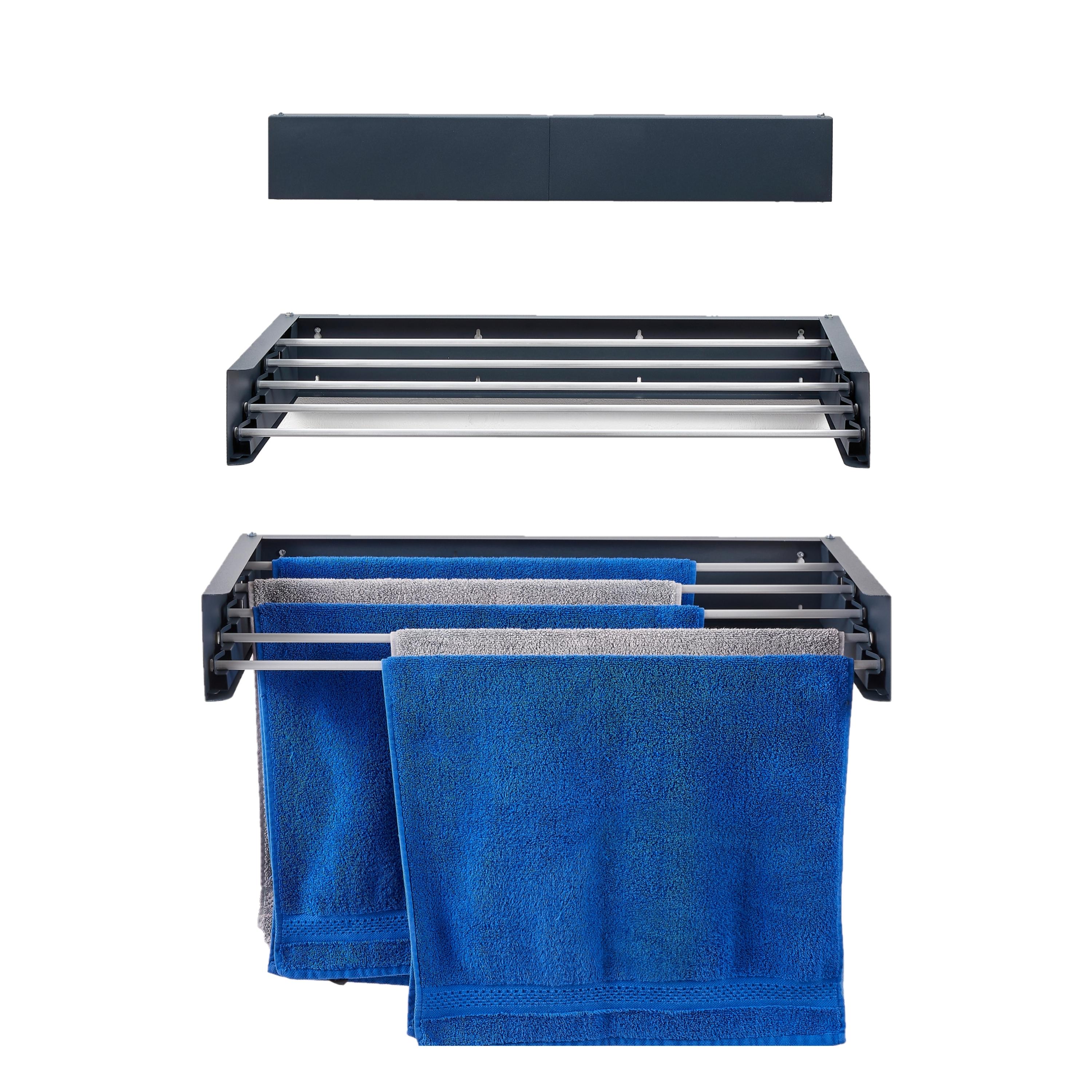 Tendedero de pared oculto, 71 cm foxydry hide antracita