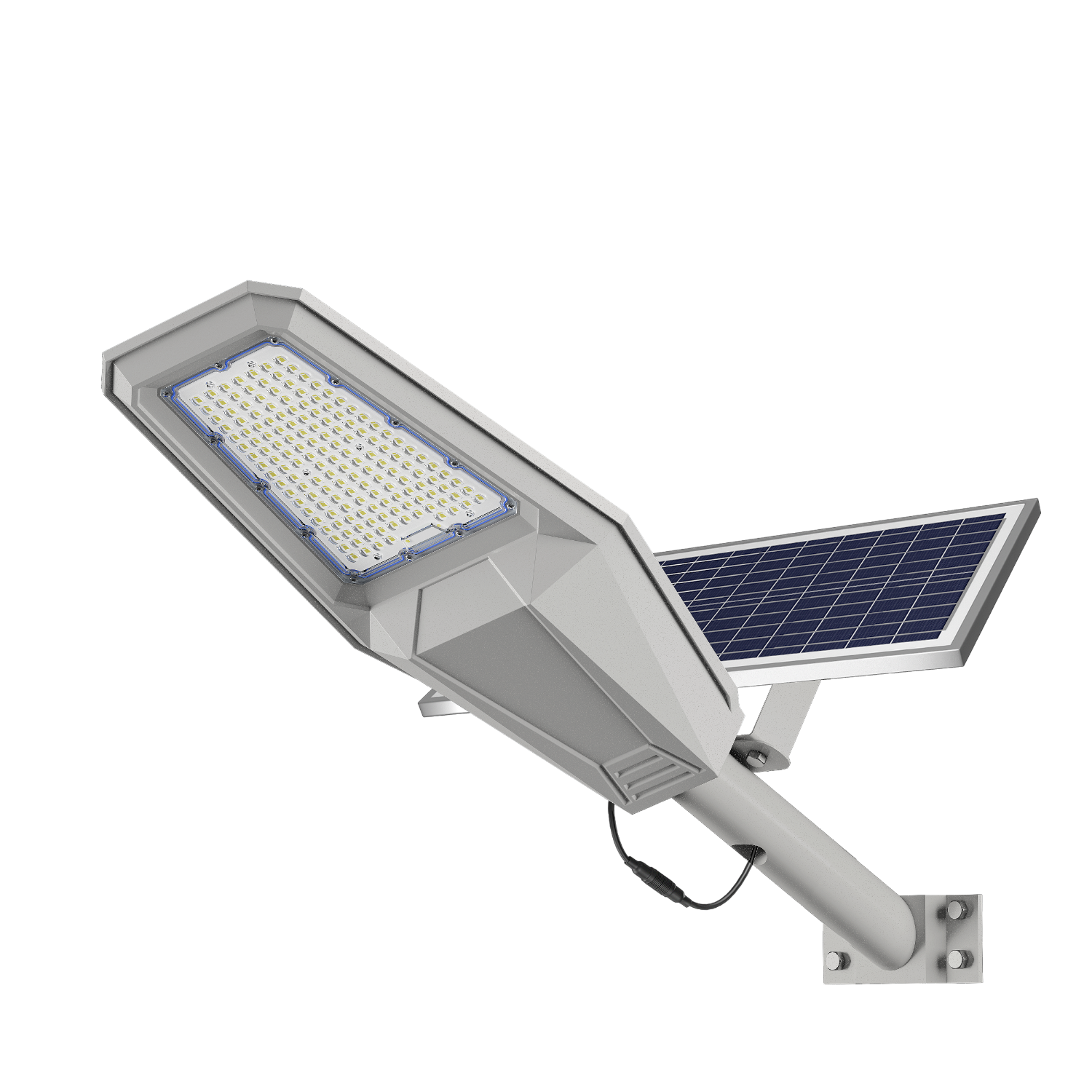 Lámpara solar con panel monocristalino, batería lifepo4, sostenible - 600w
