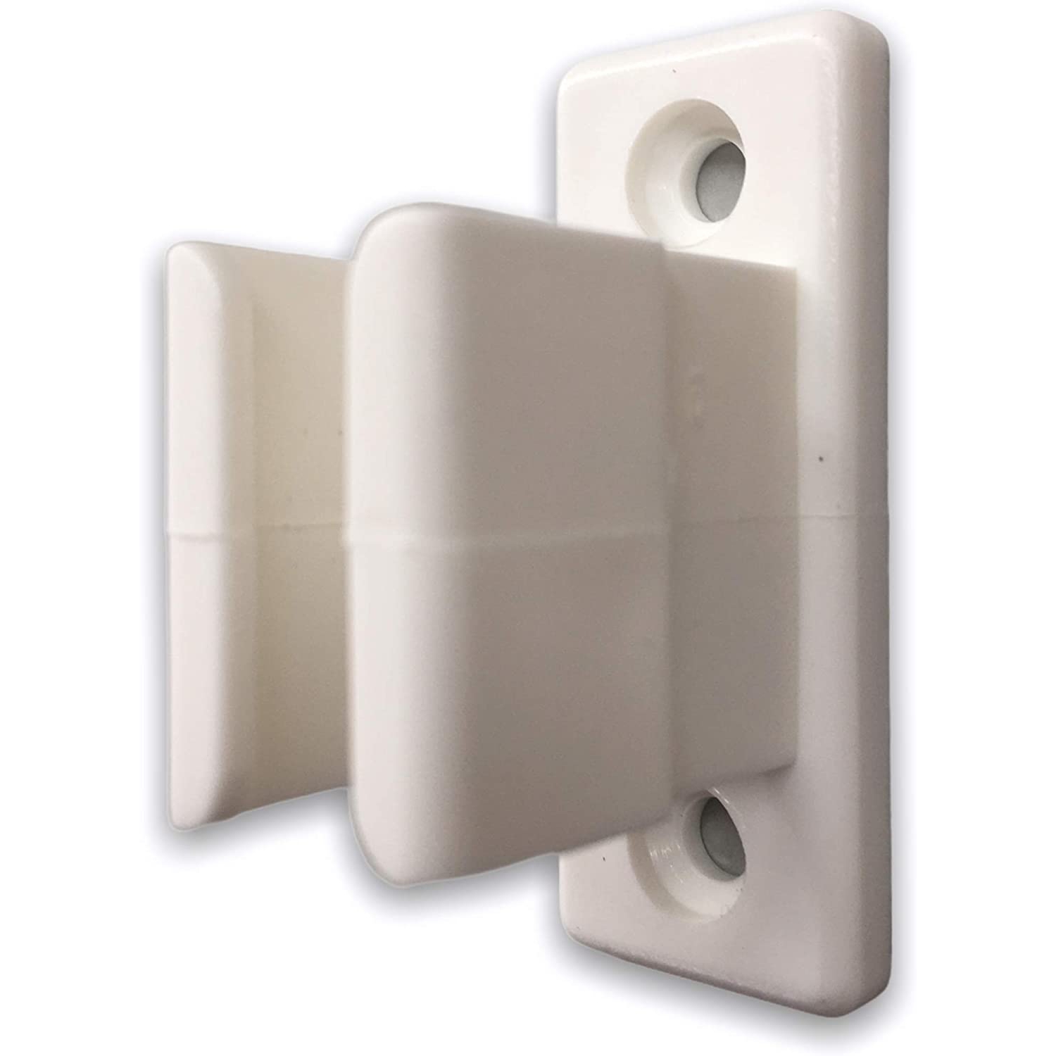 Pinza Soporte de Pared para Manivela de Toldo Blanca ● Tornillos y Tacos
