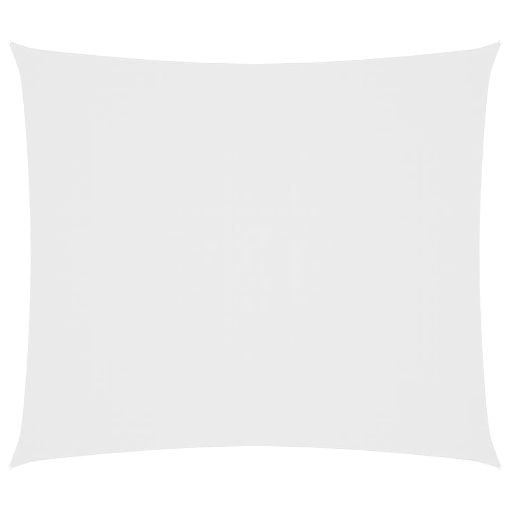 vidaXL toldo de vela rectangular tela oxford blanco 2x2,5 m