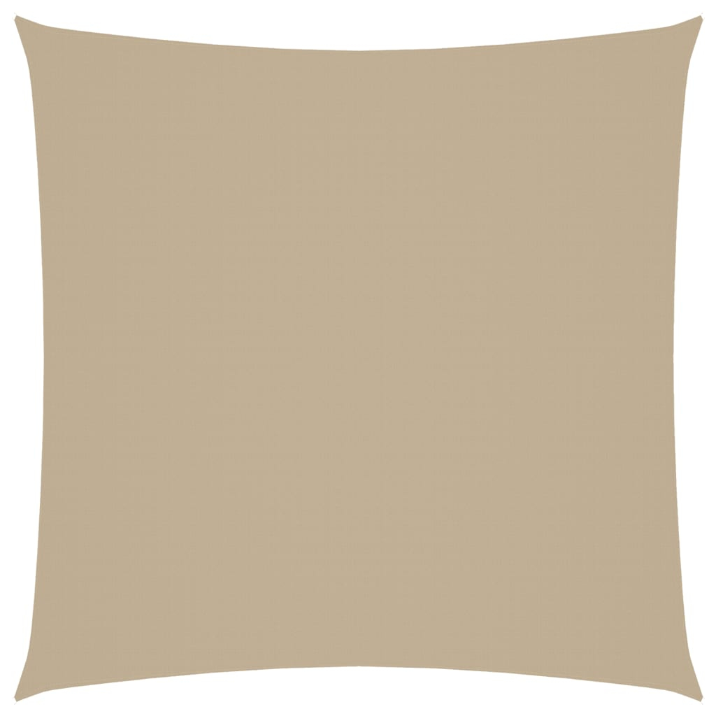 vidaXL toldo de vela cuadrado tela oxford beige 4x4 m