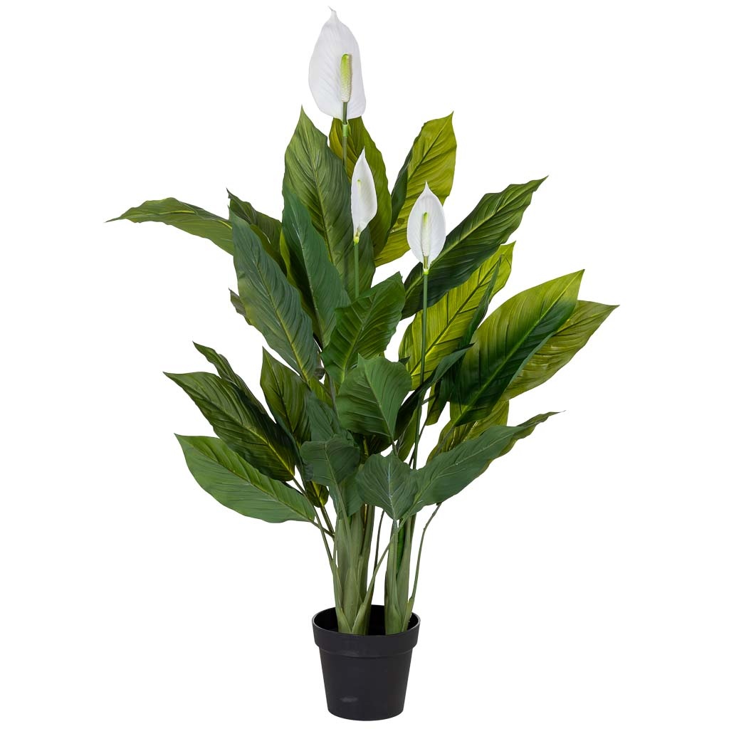 Anturio decorativo artificial verde 100x100x125