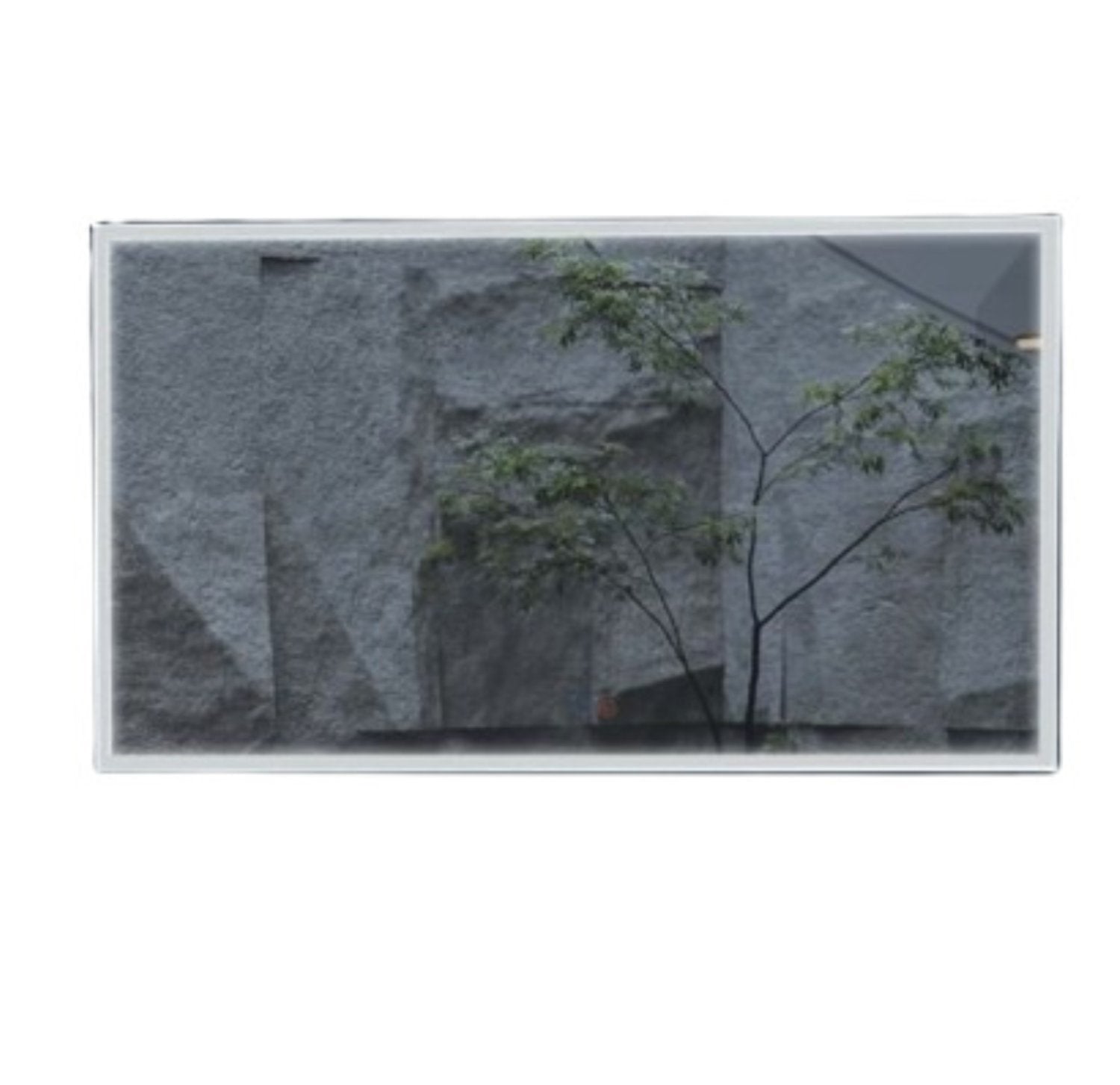 Espejo rectangular tri LED suiza negro antivaho 70x80