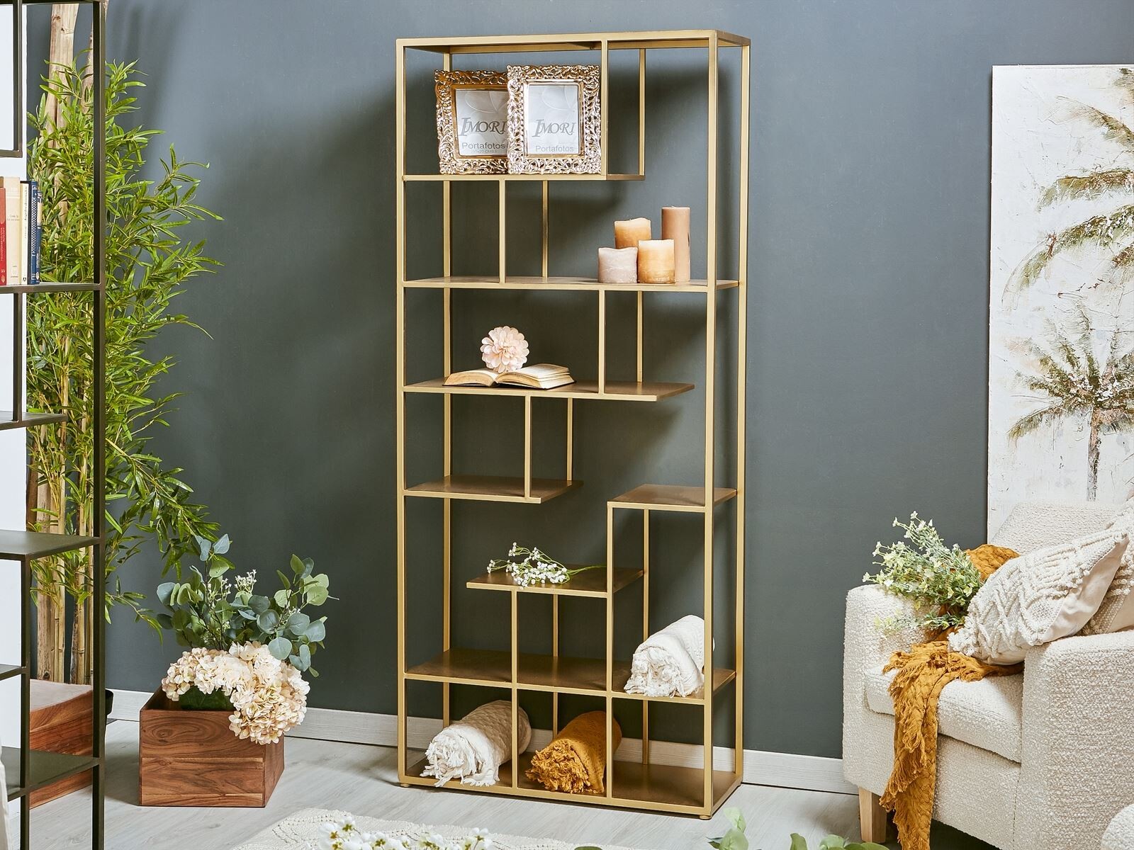 Estanteria metal adler oro 80x30x185 cms. 80x30x185 cms