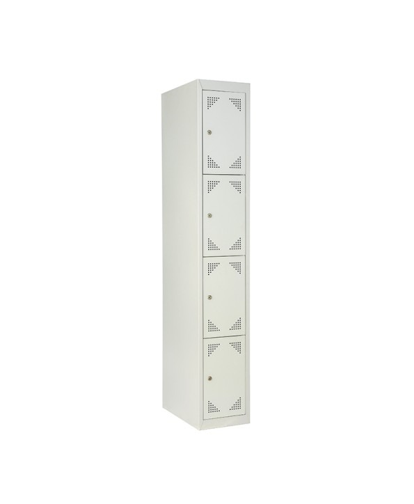 Taquilla metálica vestuario desmontada 4 puertas 300 x 1800 x 460