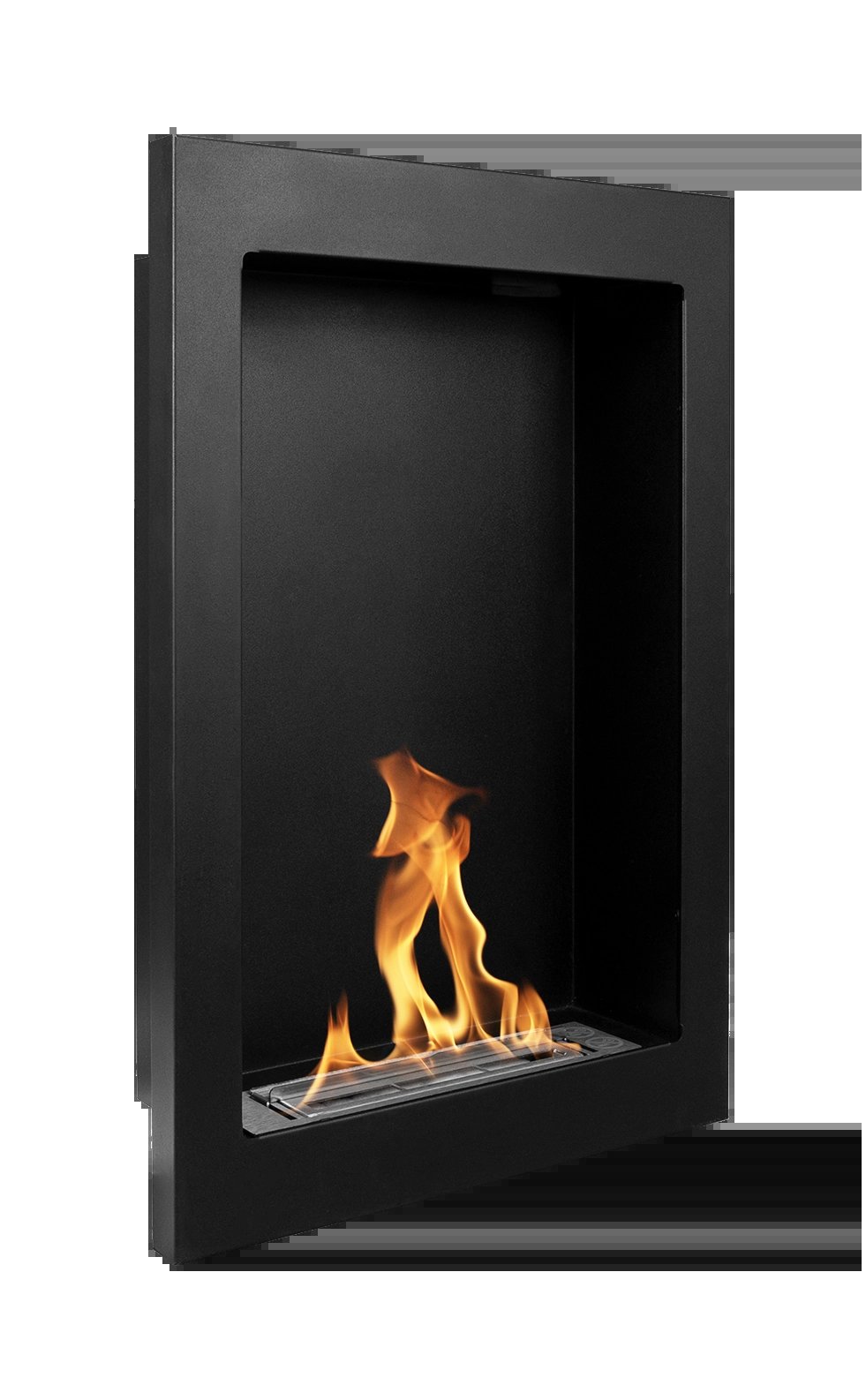Chimenea bioetanol vertical negra 61x39 cm