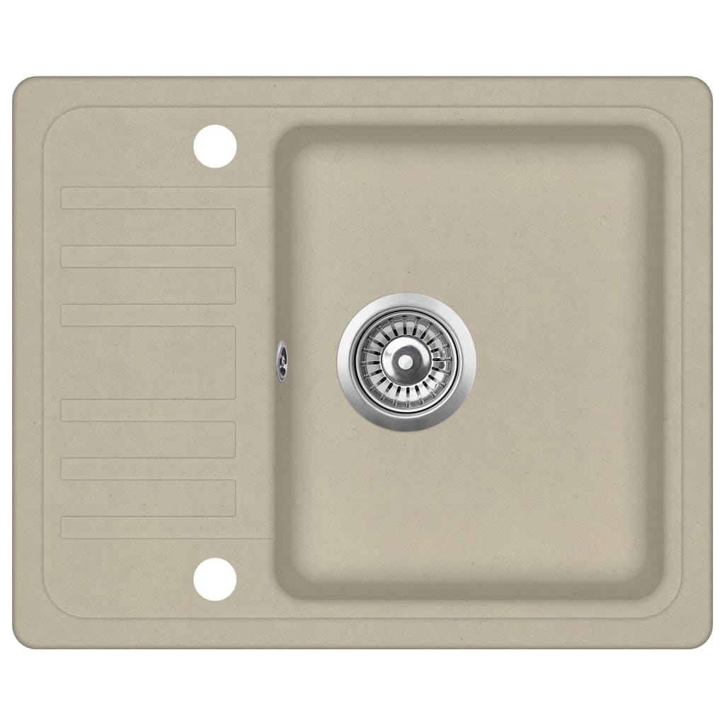 Fregadero de cocina de un seno 57,5 ​​x 46