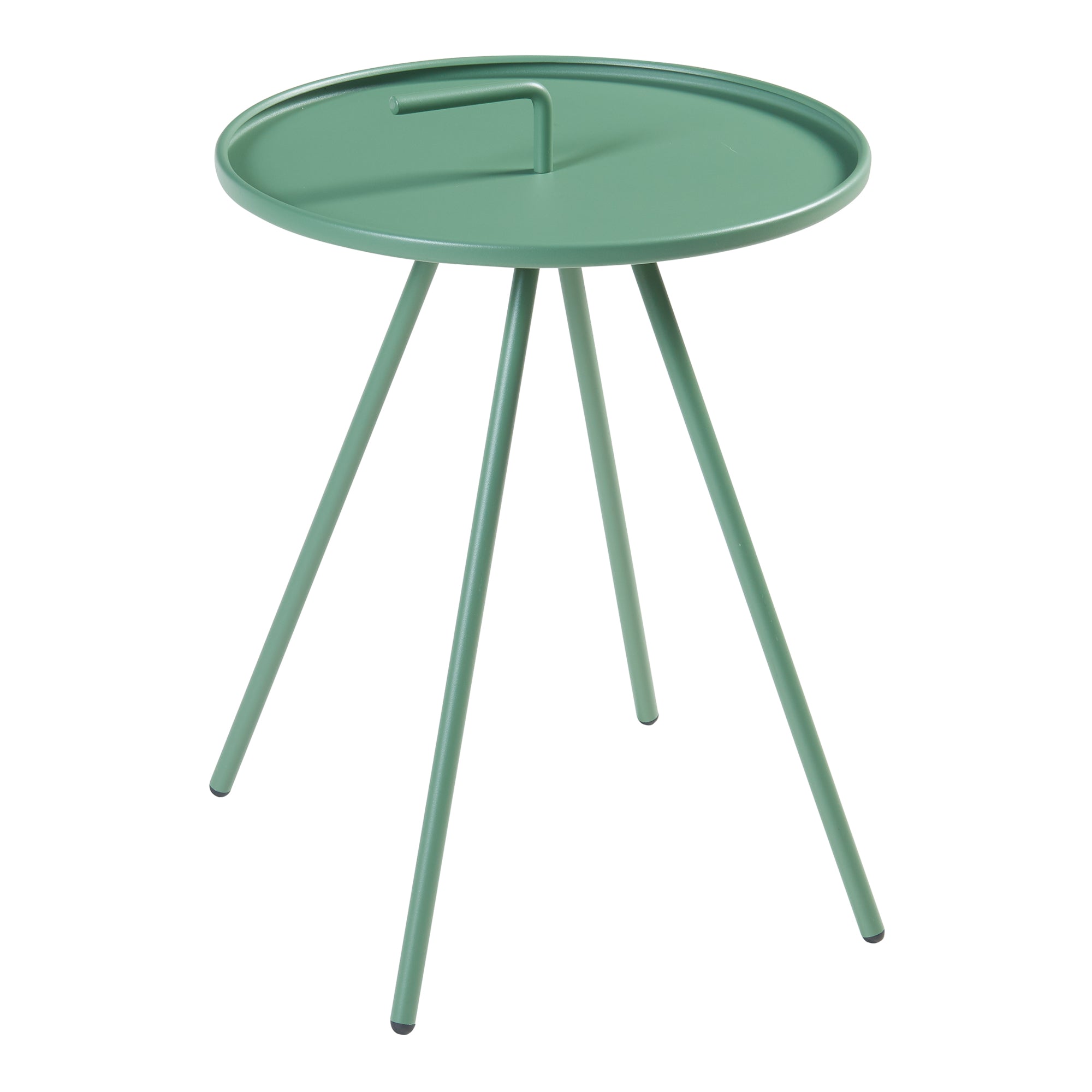 Mesa auxiliar de jardín de acero de 55 x
