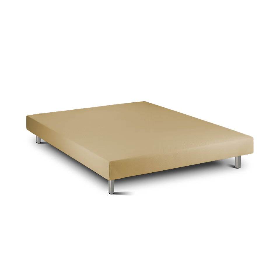 Base de cama de madera 15 beige 190 x 90 cm altura 30 cm indream