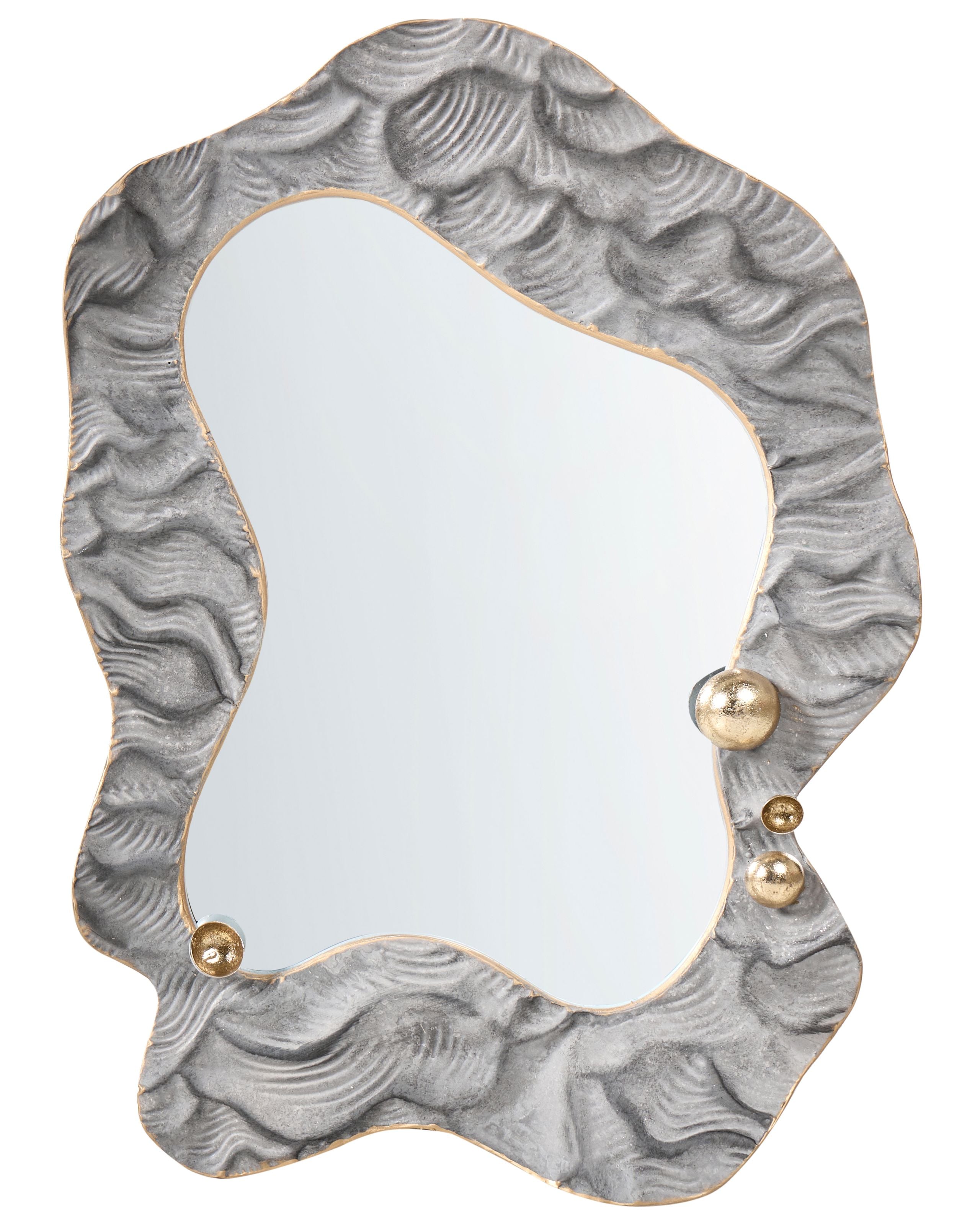 Espejo de pared linas 51 cm 67 cm gris