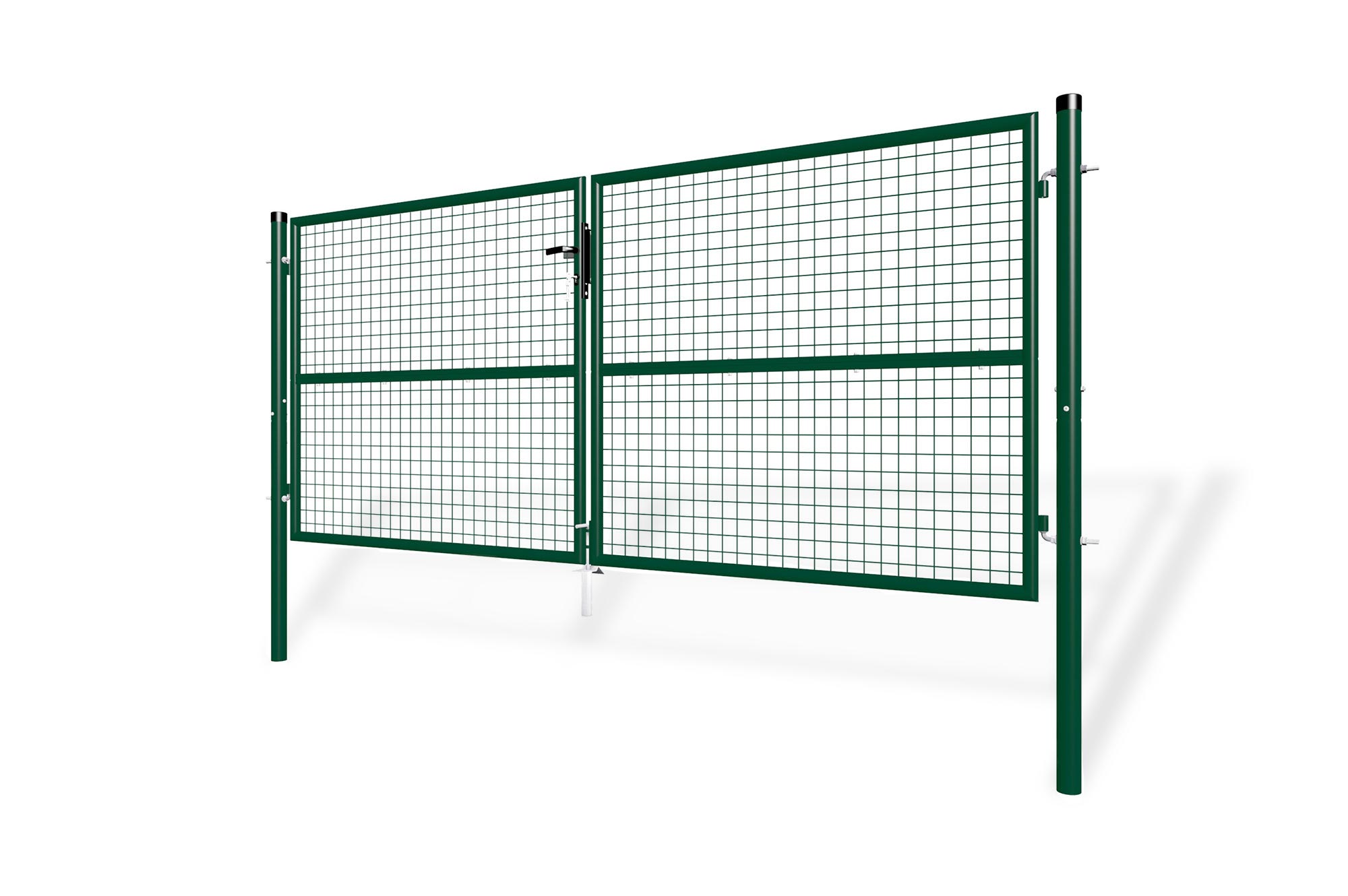 Cancela batiente de malla oLGa 3m a.130cm + cancela verde de 1m a.130cm
