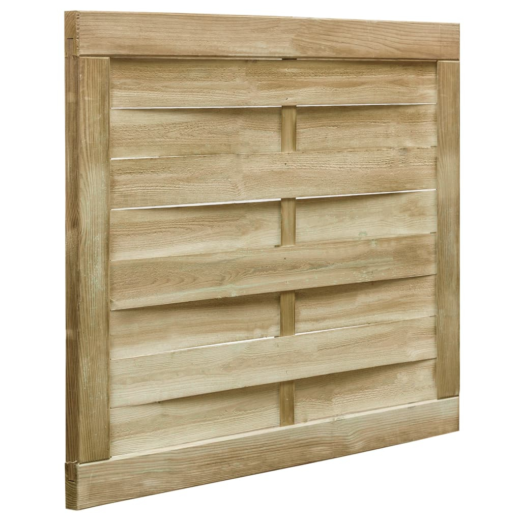 vidaXL puerta de jardín madera de pino impregnada verde 100x75 cm