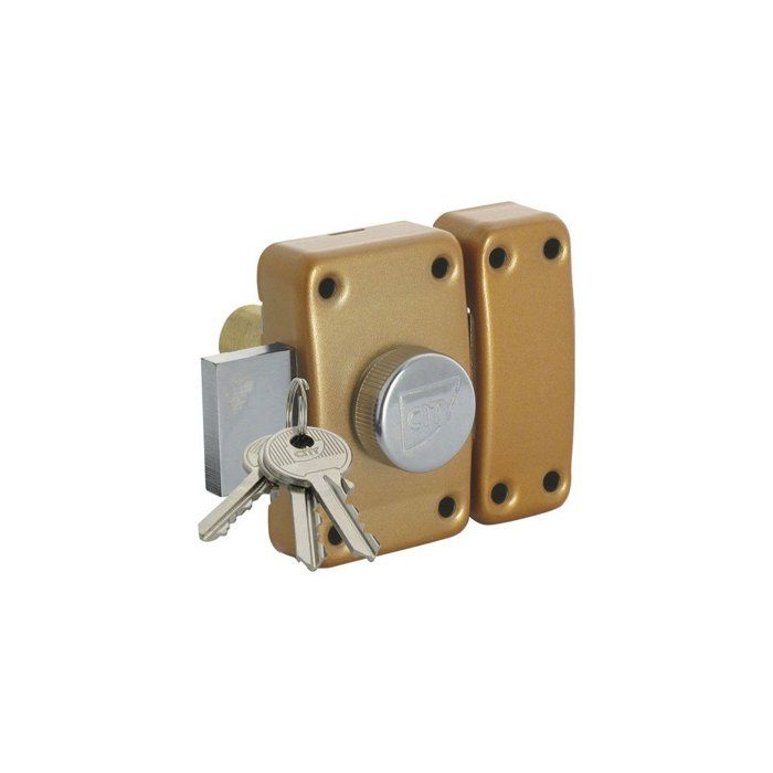 Cerradura de seguridad city 25 cilindros - 30 mm - 5 pines - 3 llaves inclu