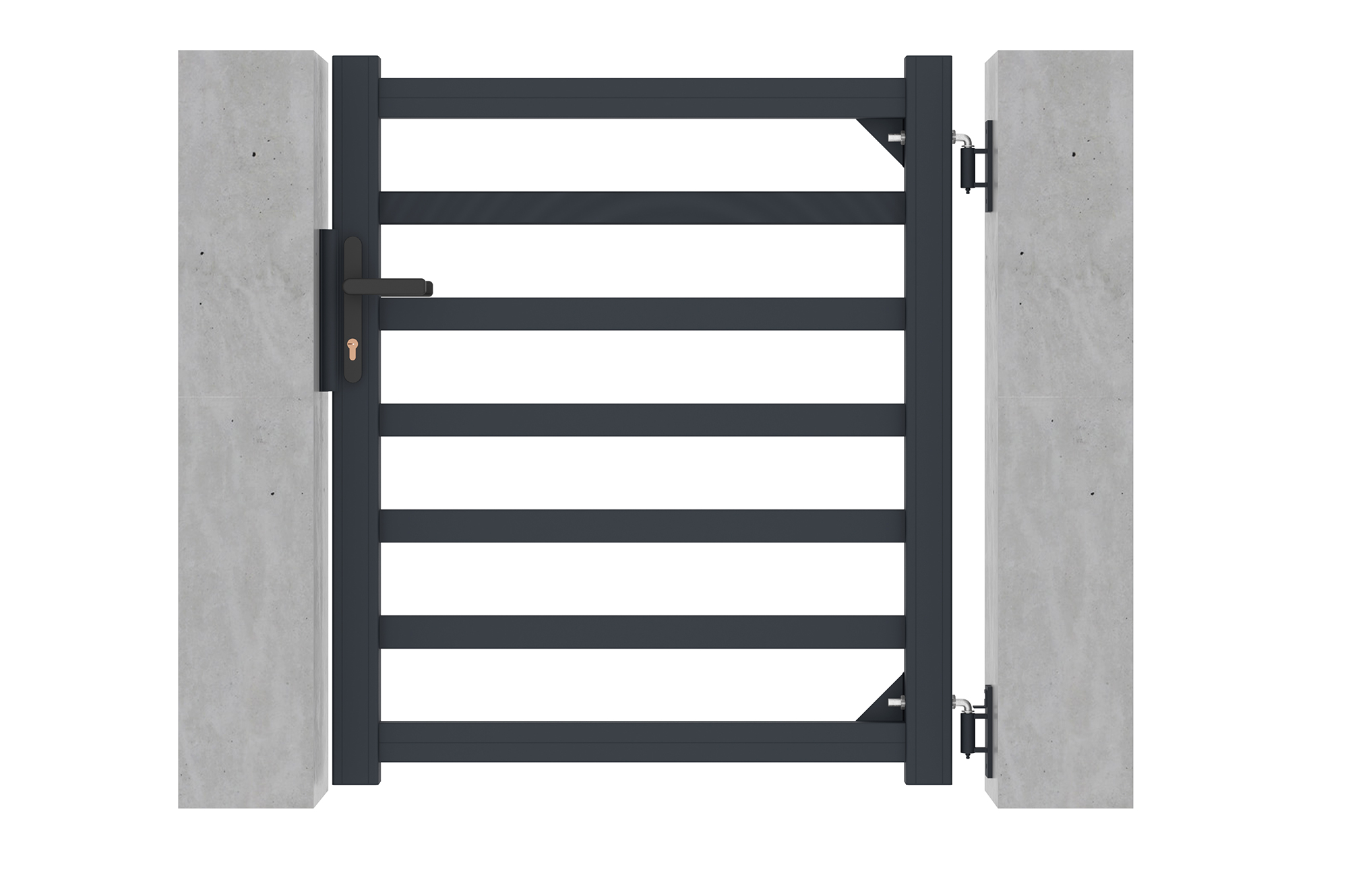 Puerta peatonal aluminio antelao h.110cm
