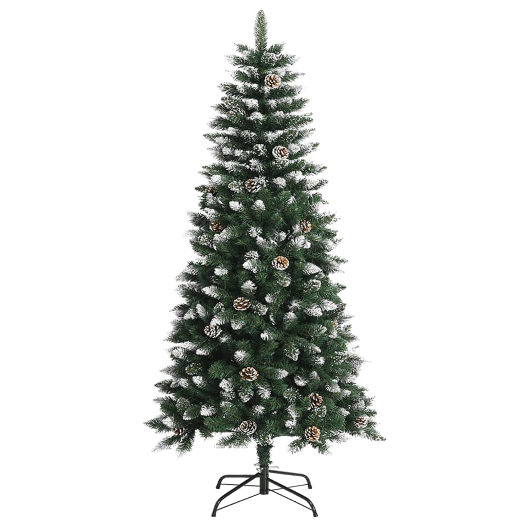 Árbol de navidad artificial con soporte PVC verde 120 cm es2947