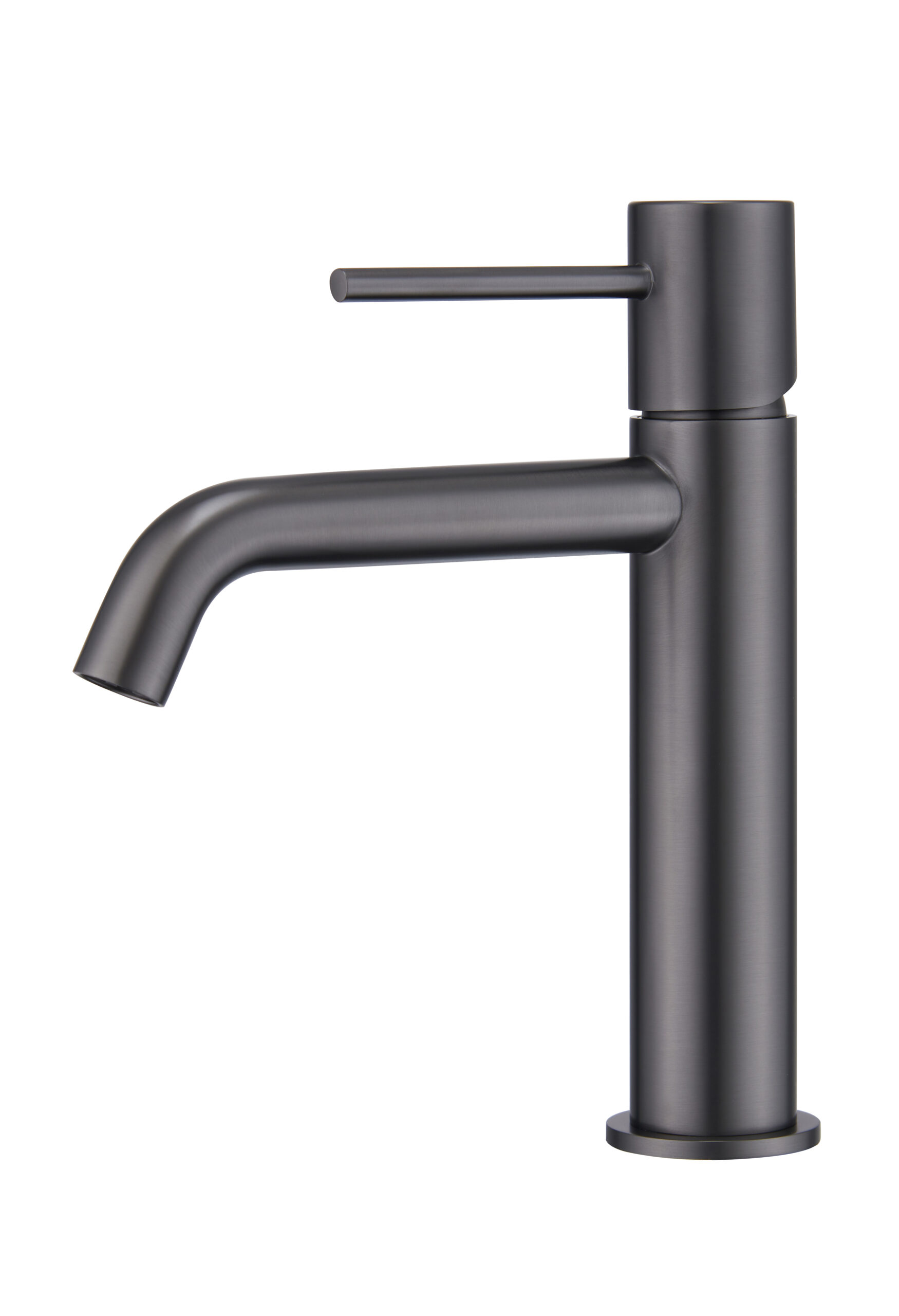 Grifo de lavabo monomando serie monza – black gun metal – cartucho cerámico