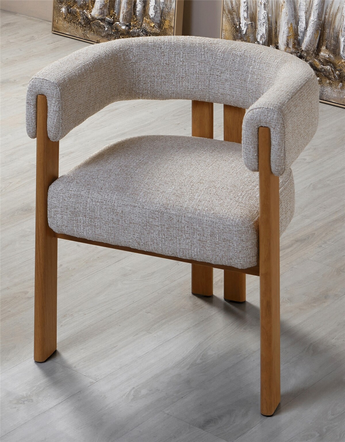 Butaca akona tela class beige 67x60x70 cms