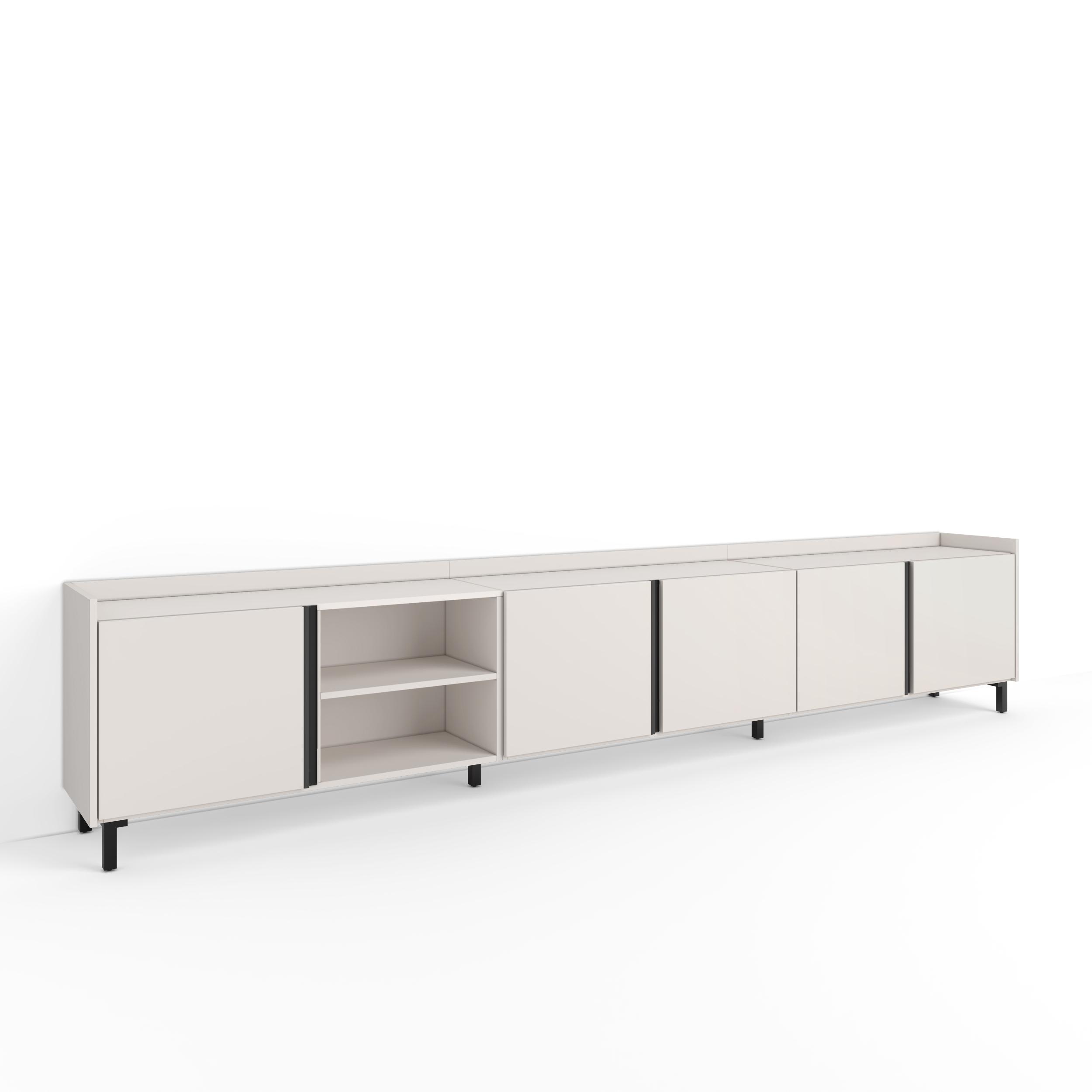 Mueble tv, 309x35x61cm, beige, rf4565