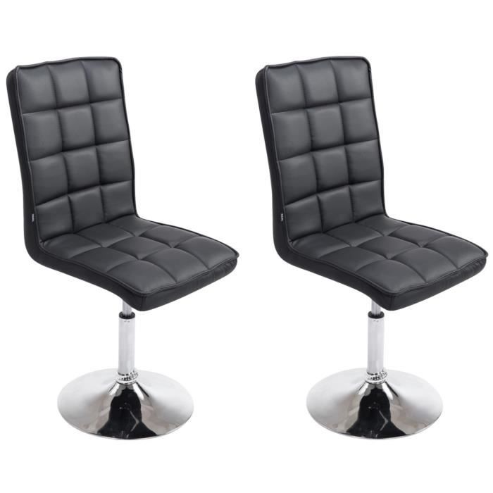 Sillas comedor regulables - 2 - polipiel negra
