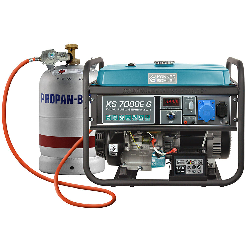 Generador híbrido gasolina y gas Könner & Söhnen KS 7000E G 5500W