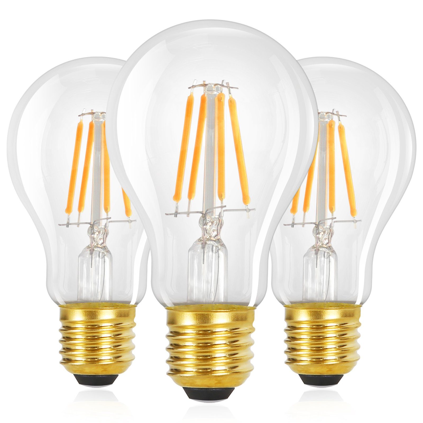 Nettlife bombillas LED E27 4 w 2700k(3er-set)