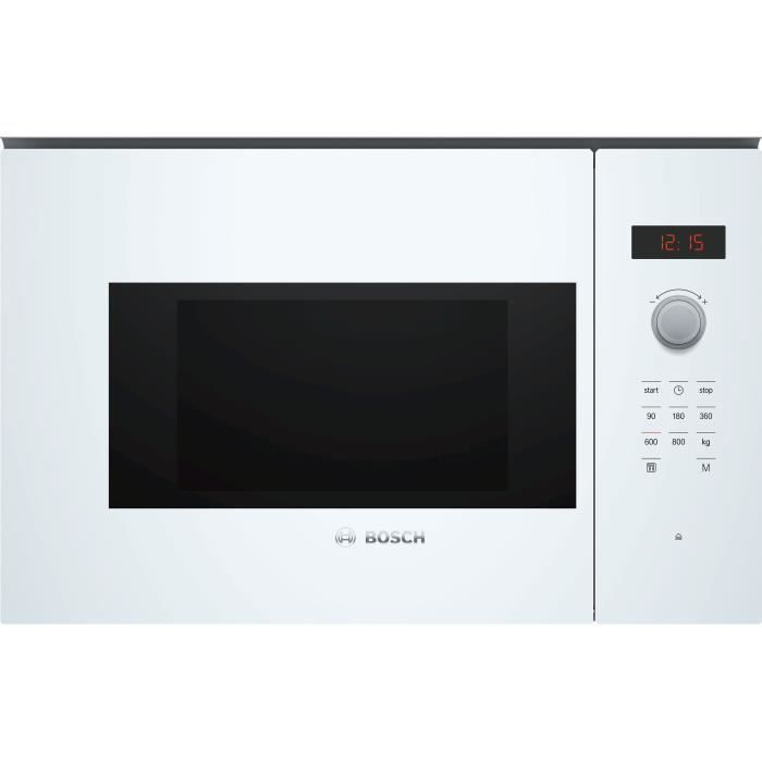 Microondas empotrable - Bosch ser4 - bfl523mw1f - blanco - 59,4 x 31,7 x 38