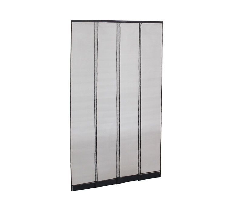 Cortina mosquitera de tiras para puerta 100x230 cm - paso intensivo - negra