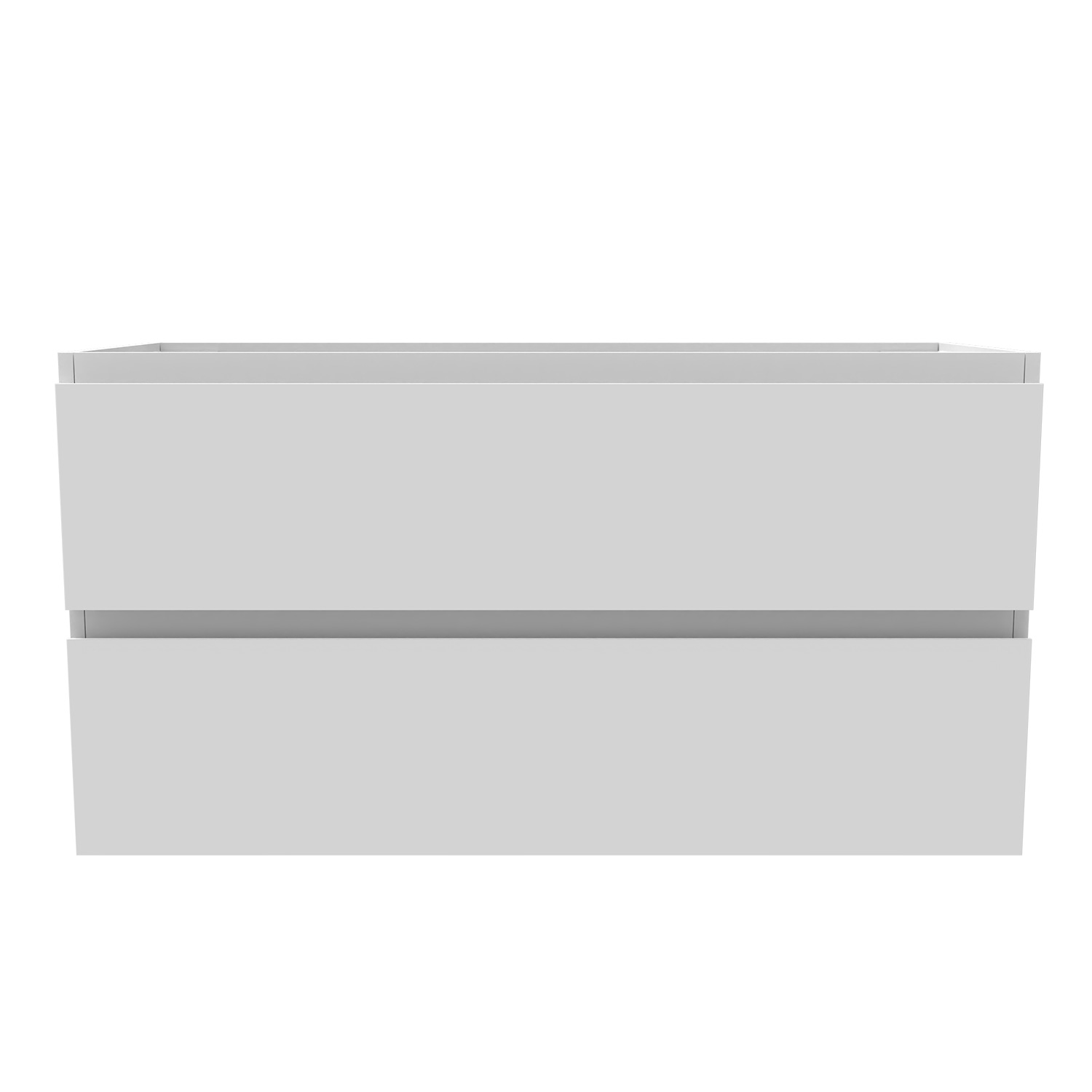Mueble de baño aica 99 x 44,5 x 52cm, blanco, dos cajones