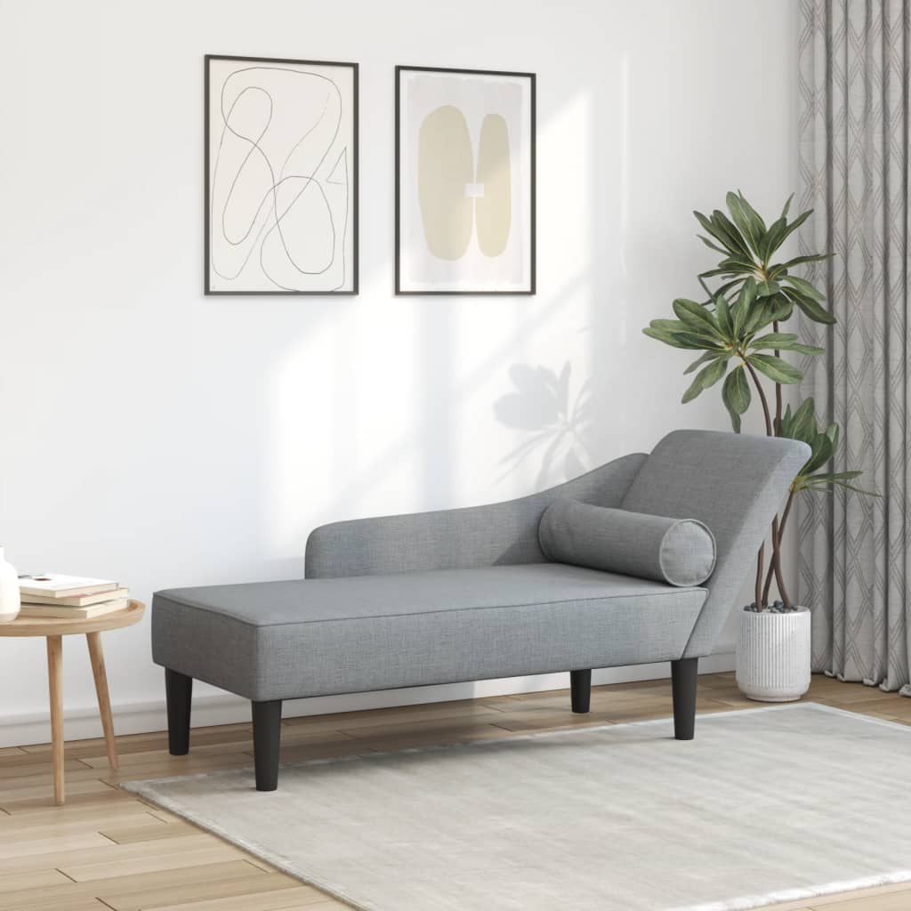 Sofá diván con cojines tela gris claro oif576530