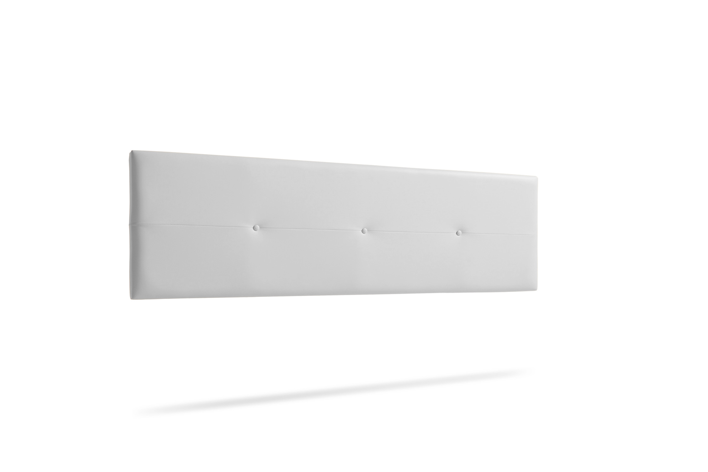 Cabecero tapizado napoli polipiel 130x50x5 cm - blanco - moonia