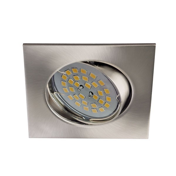 Foco empotrable basculante basic cuadrado níquel wonderlamp 1xgu10