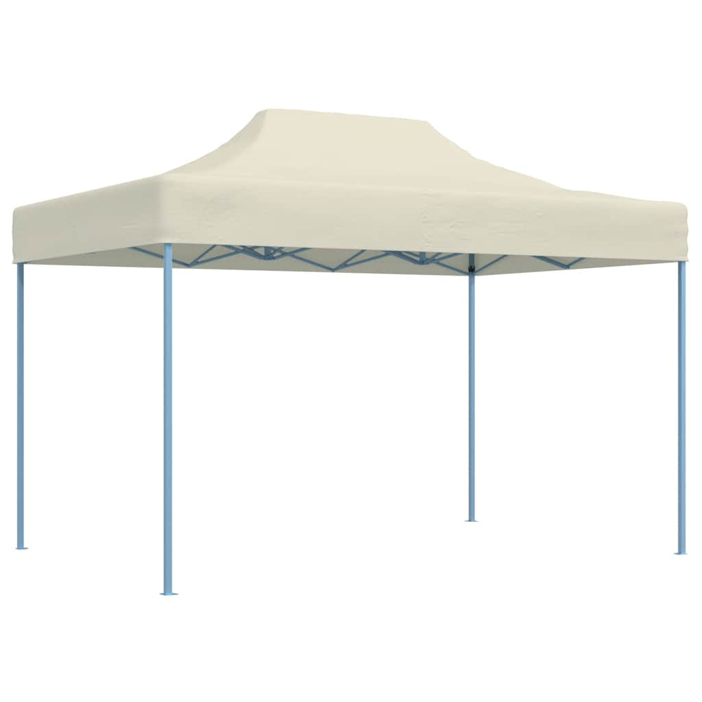 vidaXL carpa plegable profesional acero color crema 3x4 m