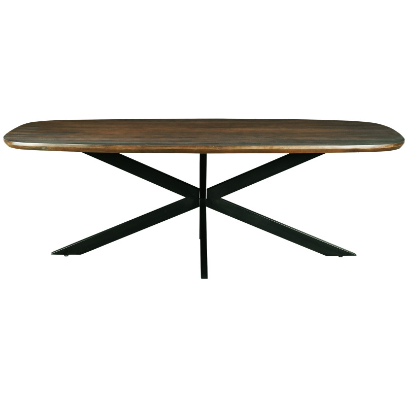 Skagen-mesa de comedor 6/8 personas 180 cm madera marrón
