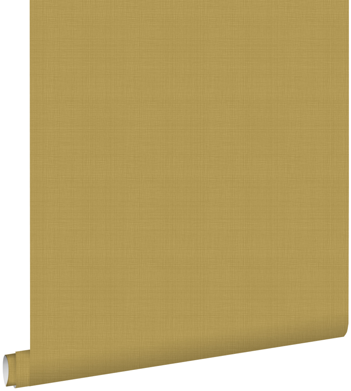 Estahome papel pintado liso efecto lino amarillo ocre 53 cm x 10.05 m