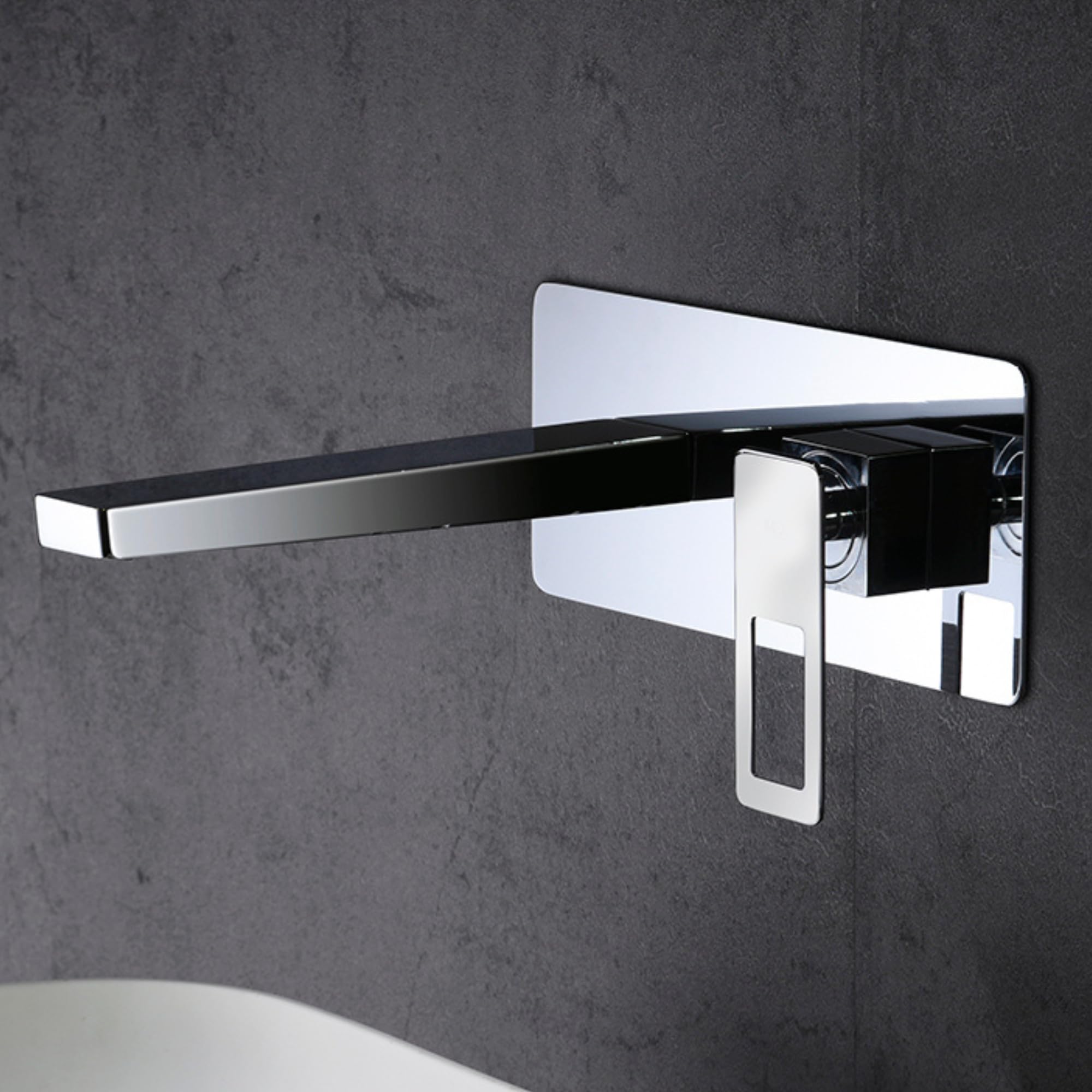 Imex - grifo monomando lavabo empotrado cromado serie suecia