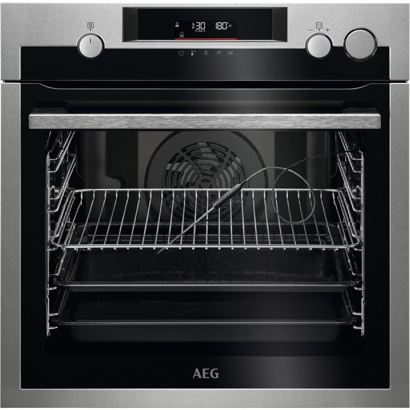 Horno AEG bss578271m steamcrisp 72 l inox pirolítico