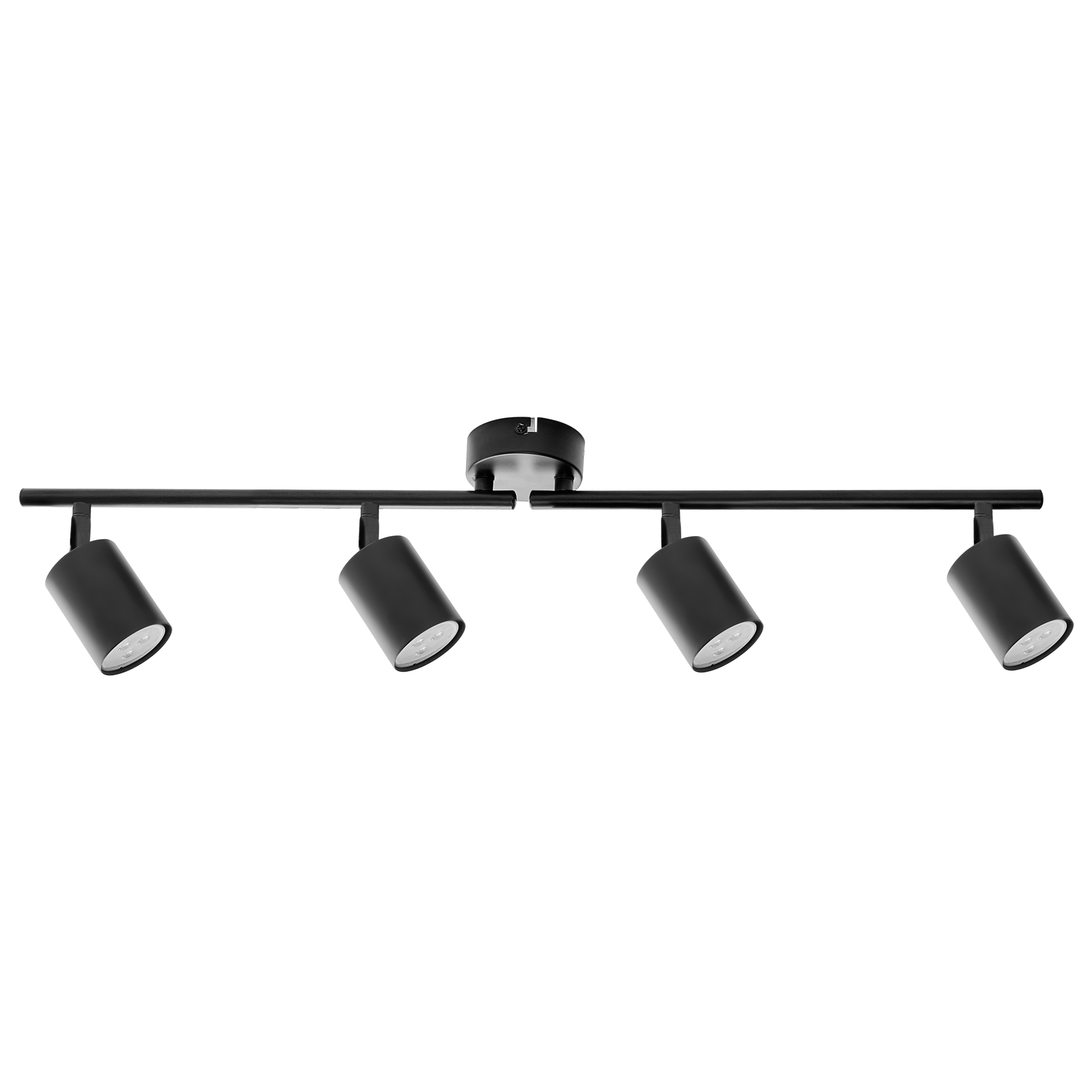 Lámpara de 4 focos nyando metal negro