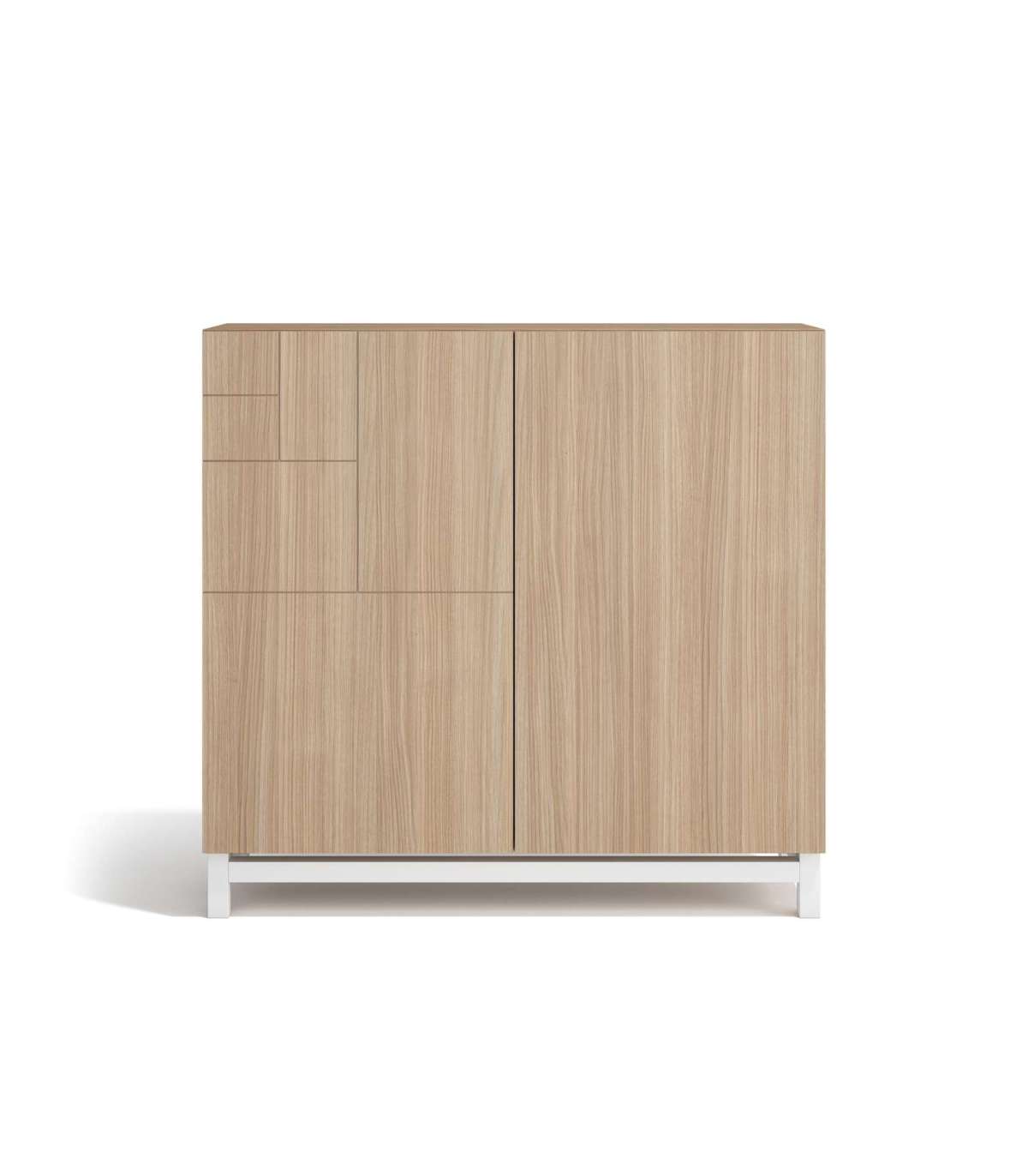 Zapatero 2 puertas con estantes ajustables y diseño moderno
