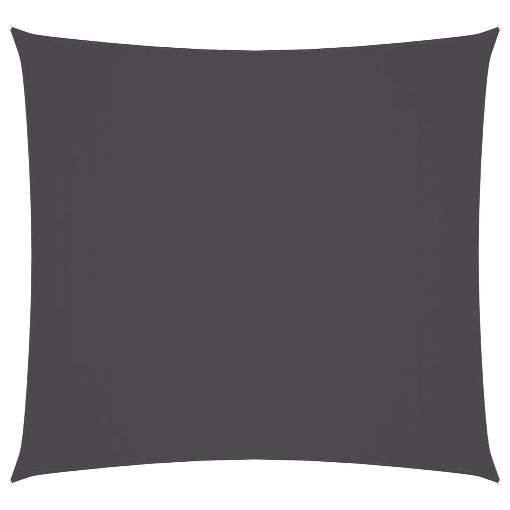 vidaXL toldo de vela cuadrado tela oxford gris antracita 3x3 m
