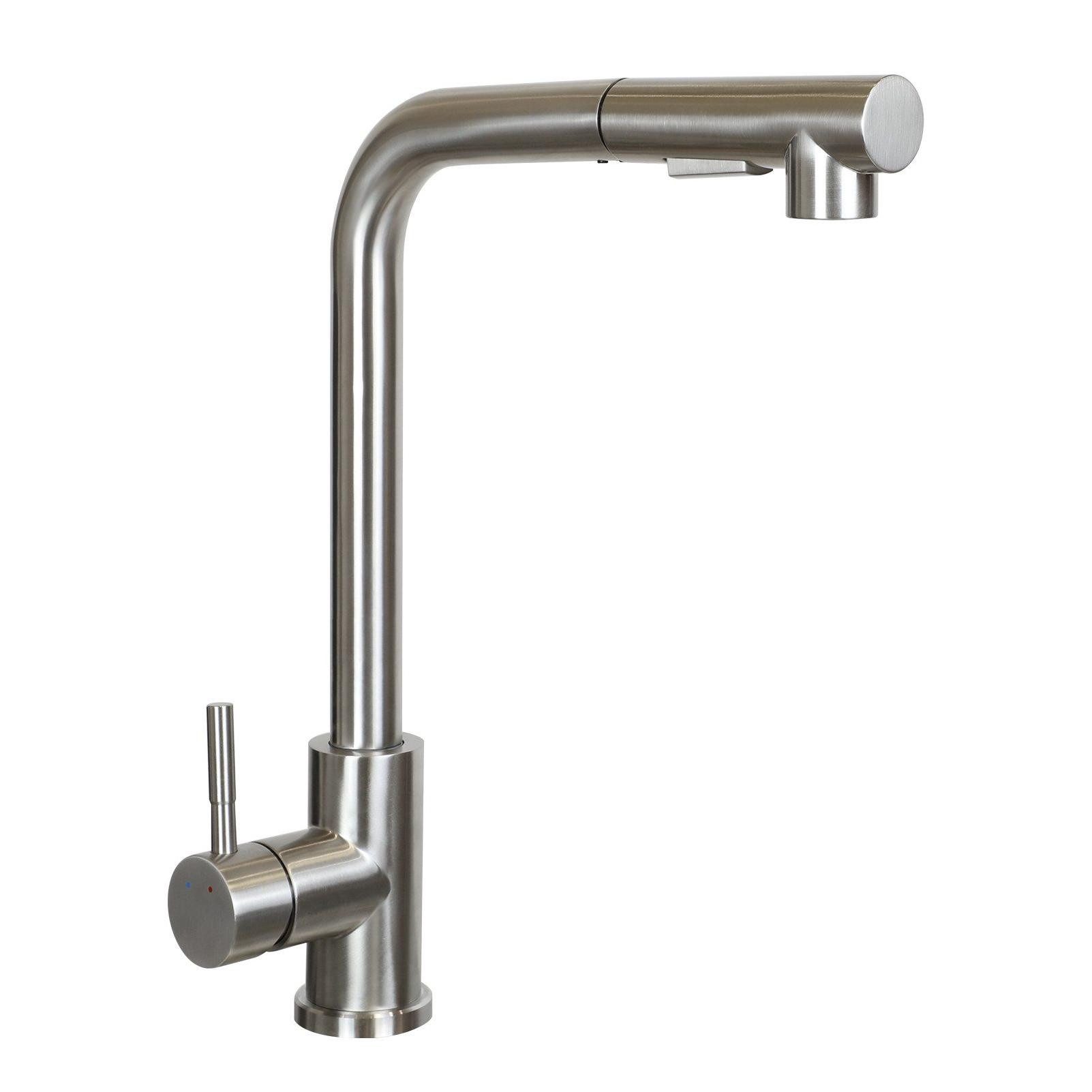 Nettlife grifo de cocina monomando plateado 25x5