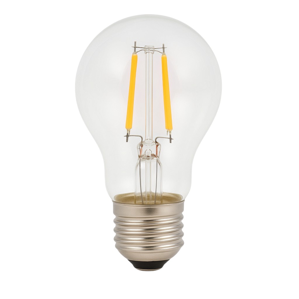 Bombilla LED a60 E27 filamento 4w 550lm. Luz cálida 2700k