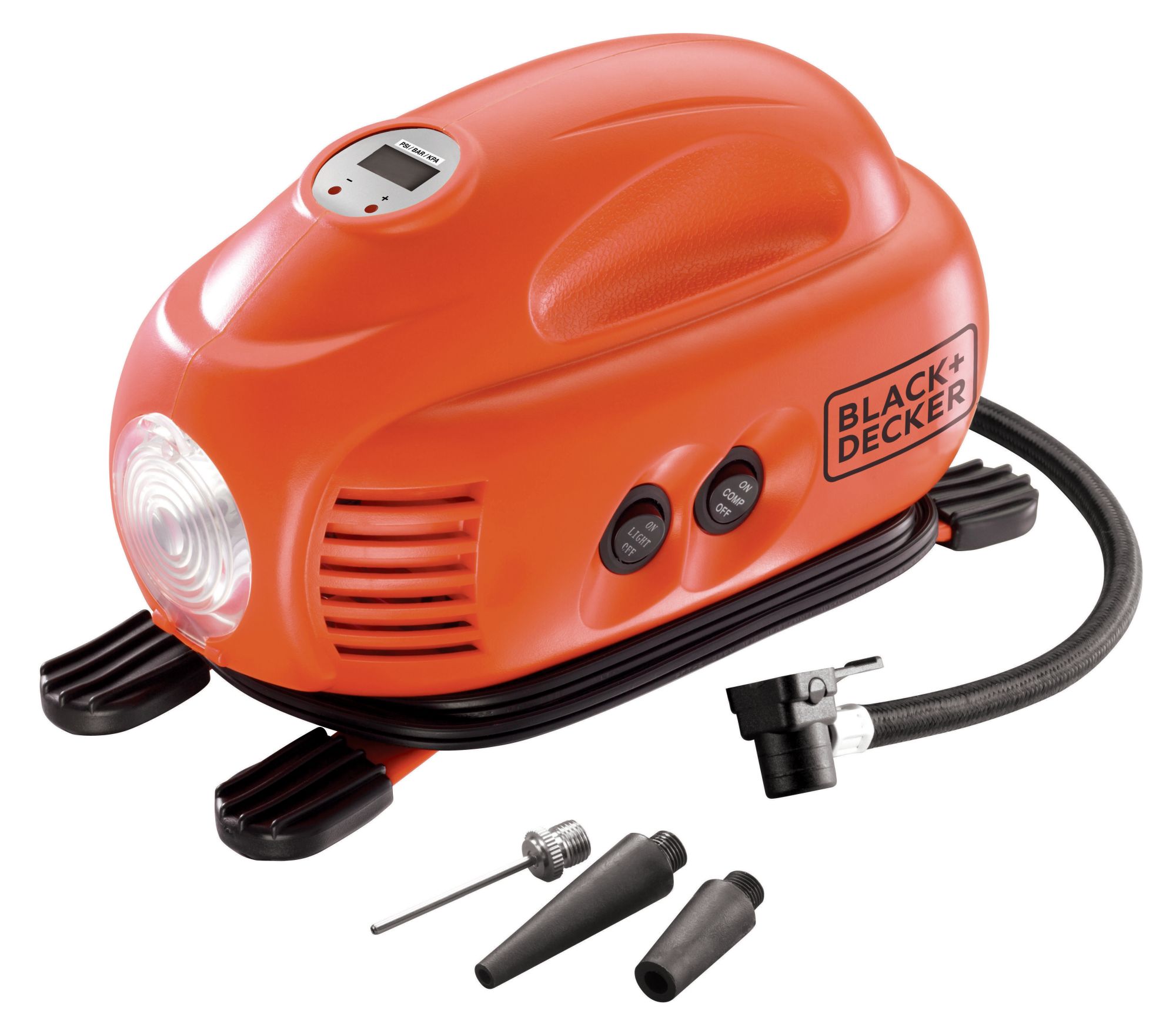Inflador-compresor black+decker asi200-xj 8,27 bares/ 120 psi