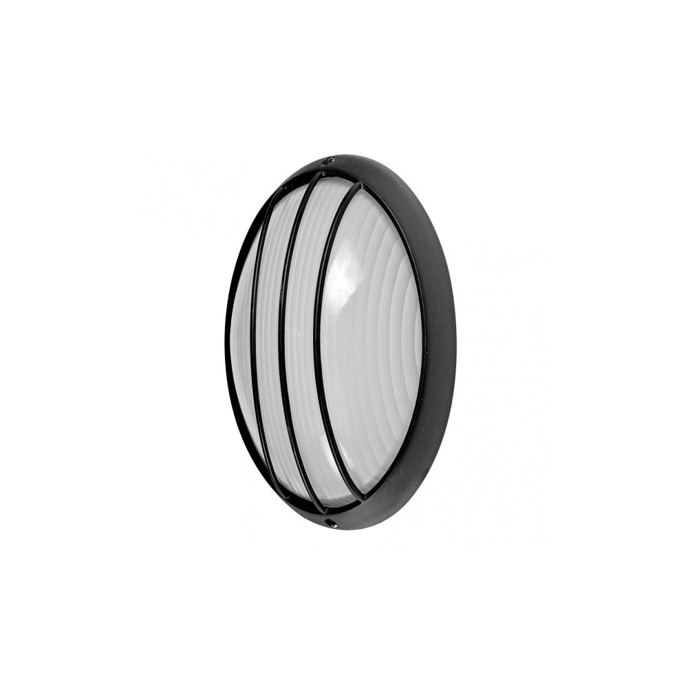 Aplique - appliqu - aquila - aluminio negro - vidrio - ip44