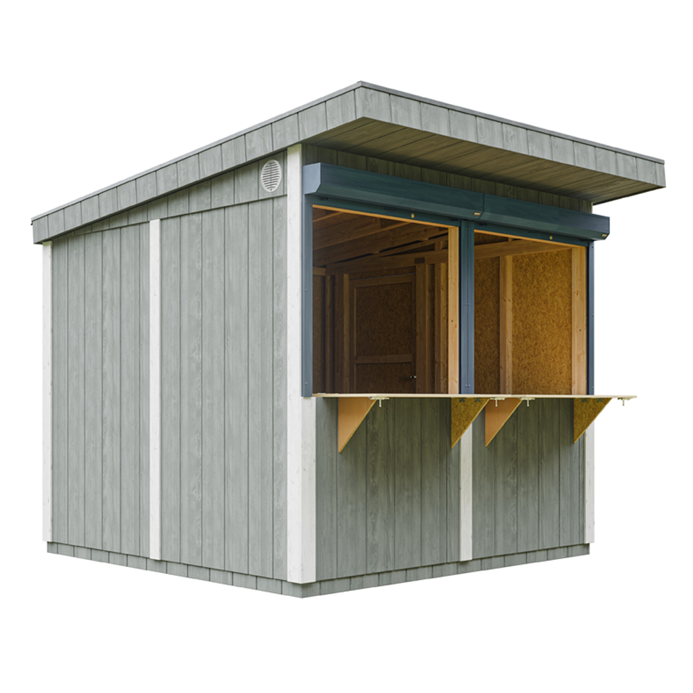 Quiosco de jardín Timbela m950-cavern steel, 5,9 m², premium