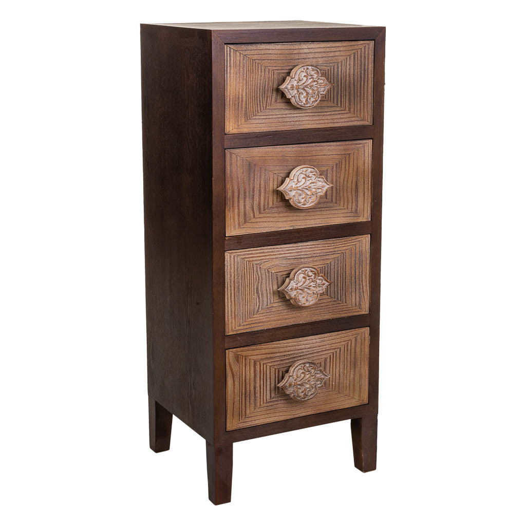 Sinfonier de madera marrón 45x40x110