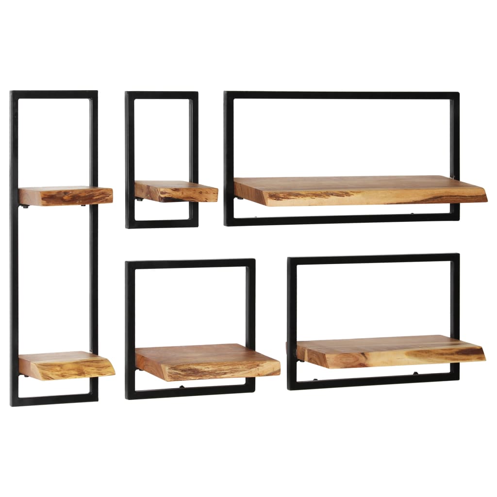 Estantería de pared de 5 piezas muebles diseño juego