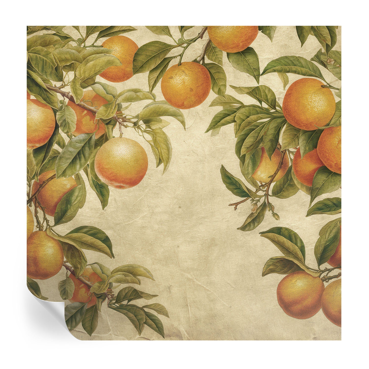 Papel pintado autoadhesivo ramas frutales 250x250 tulup